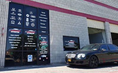 Bentley Car Outside Our Garage After Tune-Up